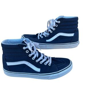 Vans Sk8hi Blue and White Mens 12